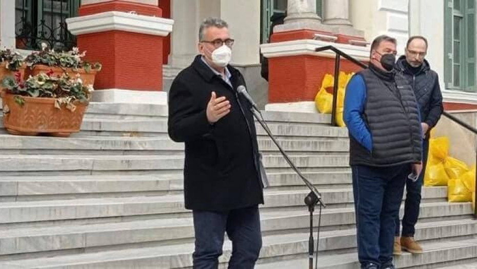 Στη συγκέντρωση διαμαρτυρίας που πραγματοποίησε ο Πανσερραϊκός Αγροτικός Σύλλογος: Ο Αθανάσιος Μαλλιαράς έδωσε το «παρών»