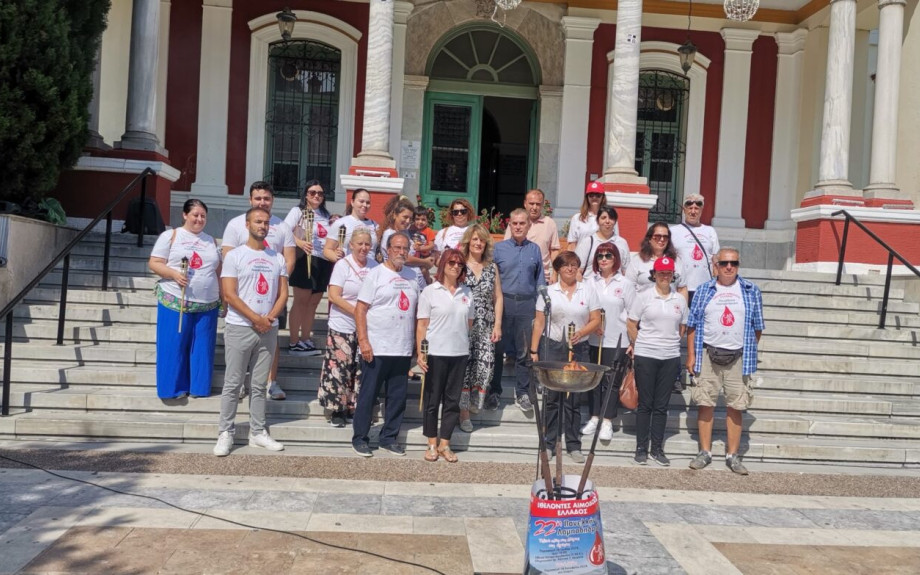 Την φλόγα της αγάπης υποδέχτηκε ο Αντιπεριφερειάρχης Σερρών Παναγιώτης Σπυρόπουλος