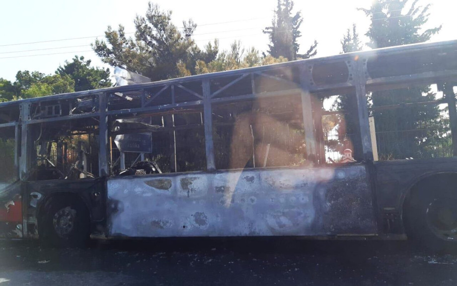 Αστικό λεωφορείο των ΚΤΕΛ Σερρών κάηκε ολοσχερώς