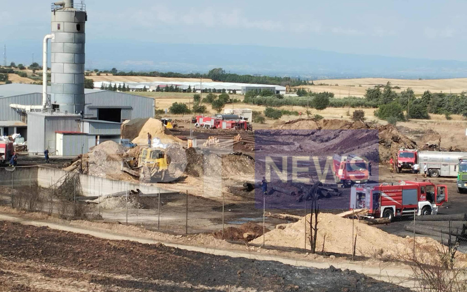 Έσβησε η φωτιά στο εργοστάσιο ξυλείας στο Νέο Σούλι