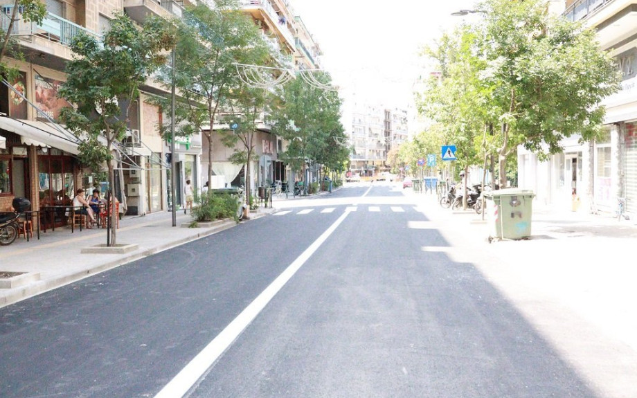 Ολοκληρώθηκαν οι εργασίες ασφαλτόστρωσης στην οδό Μεγάλου Αλεξάνδρου