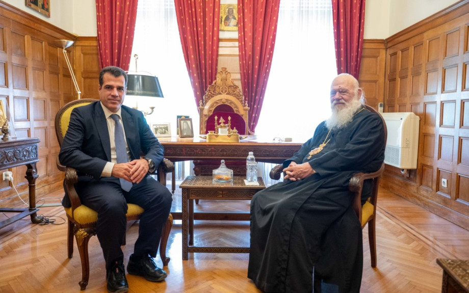 Συνάντηση Πλεύρη – Ιερώνυμου: «Επιλέγουμε τη συνεργασία με την Εκκλησία»