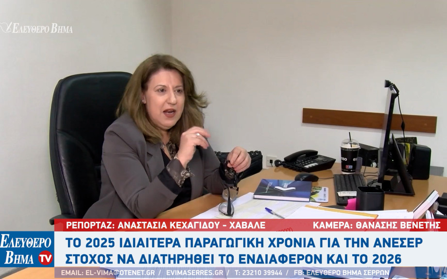 Ελένη Τριανταφύλλου (Γενική Διευθύντρια της ΑΝΕΣΕΡ): Ιδιαίτερα παραγωγική χρονιά το 2025
