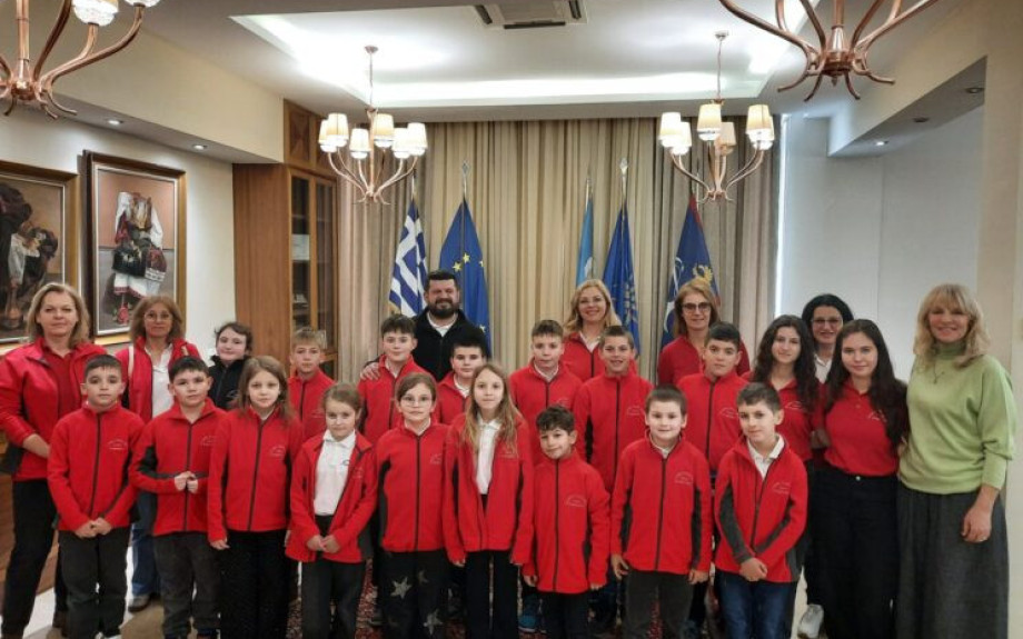 Μαθήτριες και μαθητές από το Halchiu Ρουμανίας στο Δήμο Σερρών