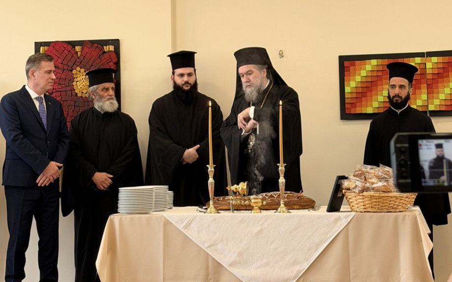 Ευλόγησις της αγιοβασιλειόπιτας στο ΔΙ.ΠΑ.Ε. Σερρών