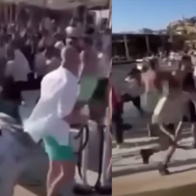 Ντροπιαστικές εικόνες στη Μύκονο: Άγριος ξuλοδαρμός σε beach bar μεταξύ μεθυσμένων ατόμων