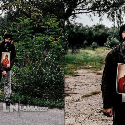 «Βατράχι» των ΟΥΚ περπάτησε από την Λαμία μέχρι το Άγιο Όρος κρατώντας την Παναγία