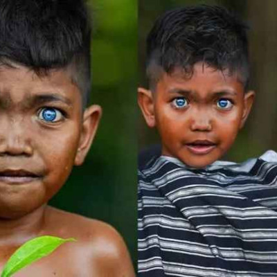 Φυλή Σε Νησί Της Ινδονησίας Έχει Εκτυφλωτικά Βαθιά Γαλάζια Μάτια (ΦΩΤΟ)