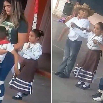 Δασκάλα δένει στη μέση μαθητή της με αναπηρία για να τον βοηθήσει να χορέψει στην εκδήλωση του σχολείου