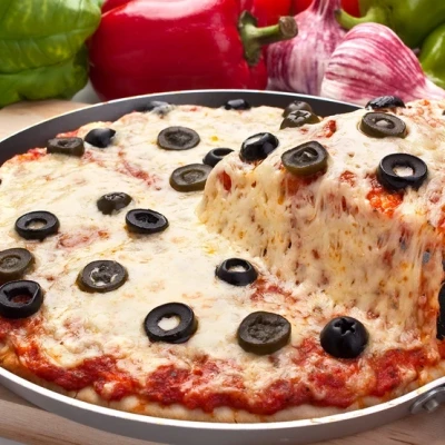 Ανάποδη πίτσα στο τηγάνι