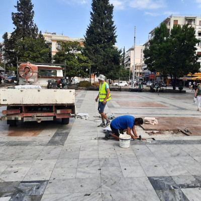 Πλατεία Ελευθερίας: Αλλάζουν τα πλακίδια