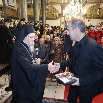 Ιστορικής σημασίας επίσκεψη πολυπληθούς αποστολής δημοσιογράφων-μελών της ΕΣΗΕΜ-Θ στον Οικουμενικό Πατριάρχη Βαρθολομαίο