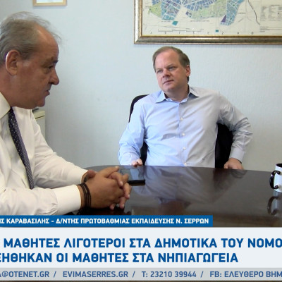 Αύξηση των παιδιών στα νηπιαγωγεία των Σερρών