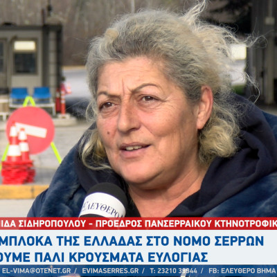 Ελπίδα Σιδηροπούλου: Τα μπλόκα της Ελλάδας στο Νομό Σερρών - Έχουμε πάλι κρούσματα ευλογιάς