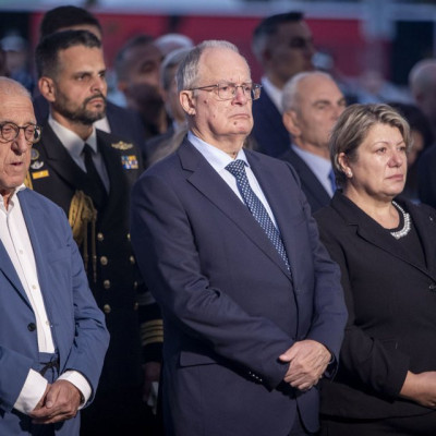 Ο Νικήτας Κακλαμάνης στα αποκαλυπτήρια της προτομής του Γιώργου Λυγγερίδη