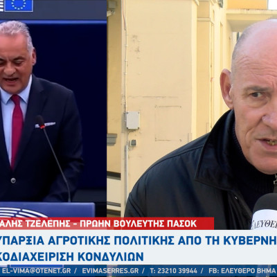 Απάντηση Τζελέπη στον ευρωβουλευτή Μανώλη Κεφαλογιάννη - Χρειάζεται σχέδιο, στρατηγική και διεκδίκηση