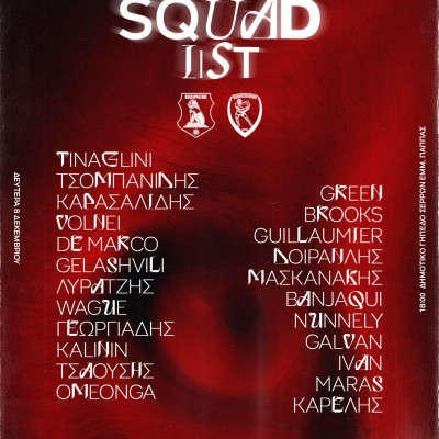 Πανσερραϊκός: Η αποστολή της ομάδας για τον αγώνα με τον Παναιτωλικό