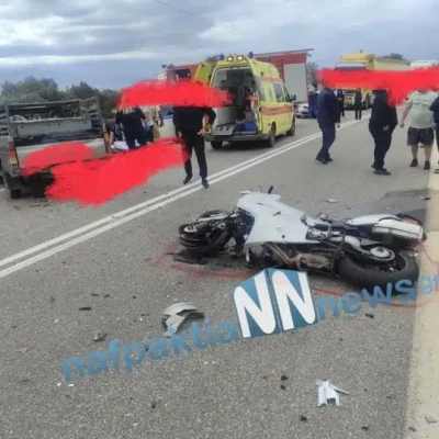 Αγροτικό παρέσυρε δύο μοτοσυκλέτες – Νεκρός 21χρονος, σοβαρά τραυματίας 37χρονος – Τραυματίσθηκε 14χρονος