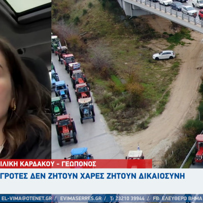 Βασιλική Καρδάκου - Σέρρες: Οι αγρότες δεν ζητούν χάρες ζητούν δικαιοσύνη