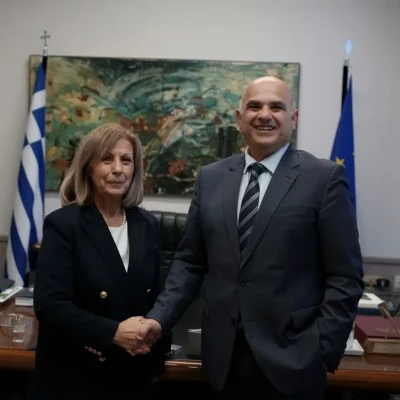 Συνάντηση της Περιφερειάρχη Αθηνάς Αηδονά με τον νέο Πρόεδρο της ΔΕΘ Χρήστο Τσεντεμεΐδη