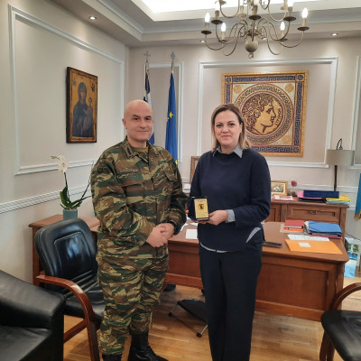 Με τους νέους Διοικητές της 10ης Μ/Π ΤΠ και των Πυροσβεστικών Υπηρεσιών συναντήθηκε η Δήμαρχος Σερρών