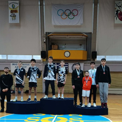 Πανελλήνιο ΟΠΕΝ Αντιπτέρισης Κ15 & Κ 19-Ο ΠΛΑΤΩΝ ΣΕΡΡΩΝ με 5 μετάλλια στα 15αρια