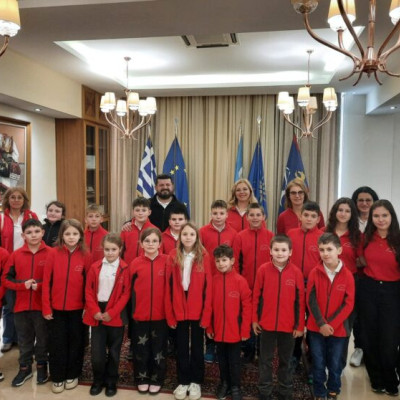 Μαθήτριες και μαθητές από το Halchiu Ρουμανίας στο Δήμο Σερρών