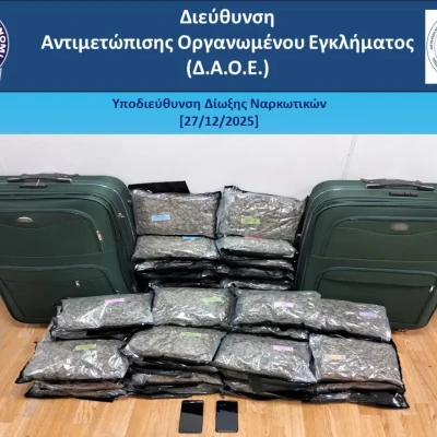 Εξαγωγή κάνναβης στο Ηνωμένο Βασίλειο αεροπορικά- Σύλληψη 29χρονης μέλος διεθνούς εγκληματικής ομάδας