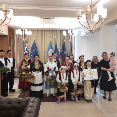 Τα κάλαντα του Λαζάρου έψαλλαν στη Δήμαρχο Σερρών