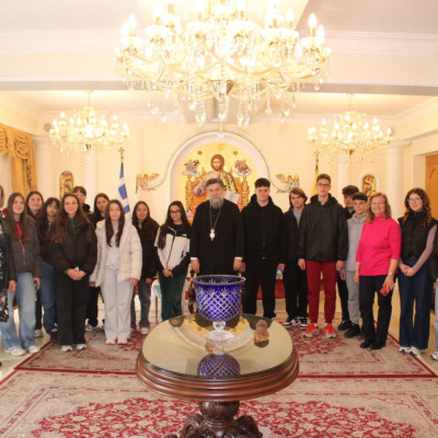 Επίσκεψη μαθητών Γυμνασίων στον Μητροπολίτη Σερρών